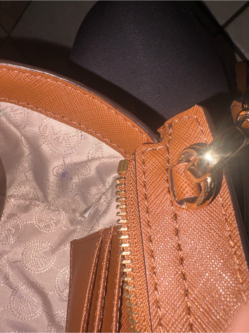 Michael Kors Brown Leather Crossbody Bag - Picture 5 of 5